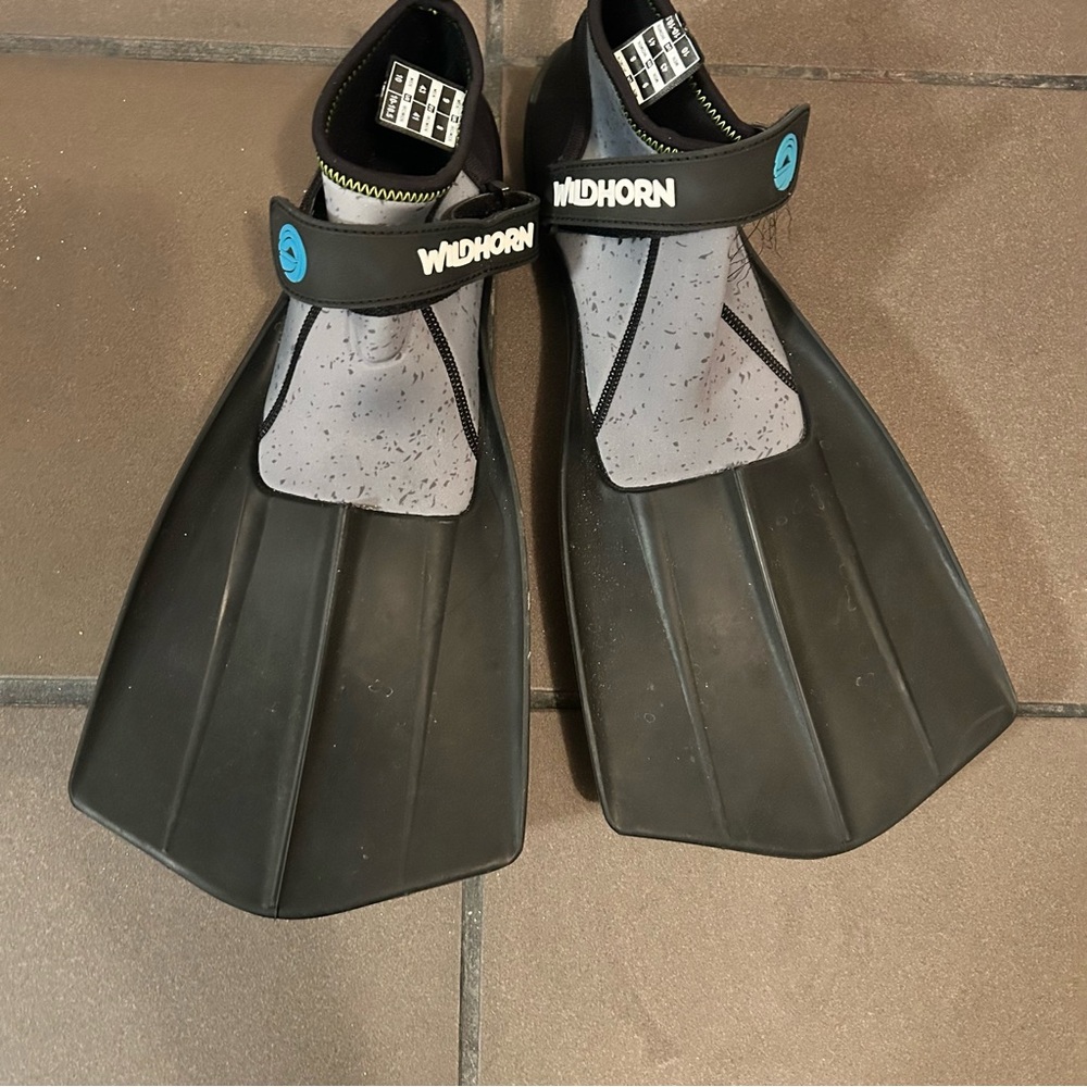 Black/Grey Snorkel Fins